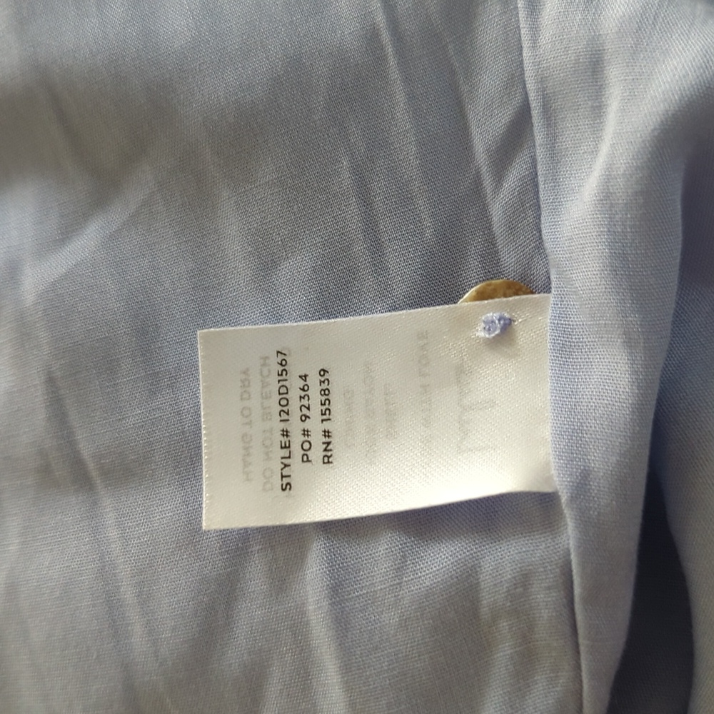 Lulus Halter V Neck Button Front Midi Dress Blue S bohemian summer casual - Picture 8 of 10